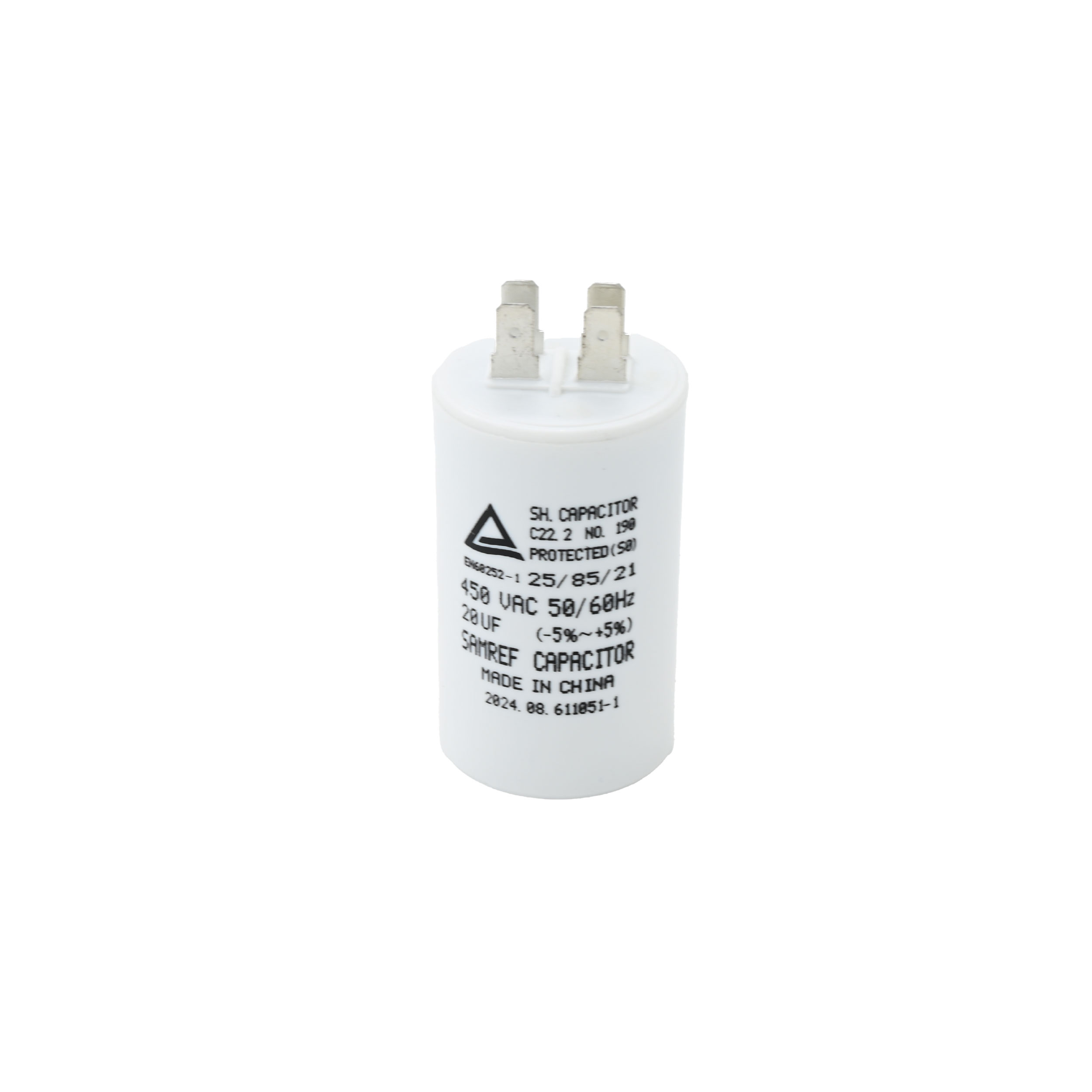 473eb769-eb80-497c-bb6b-19cbd3c7a42a.jpg كباستر ابيض صيني CAPACITOR WHITE 20UF CH - الصورة 1