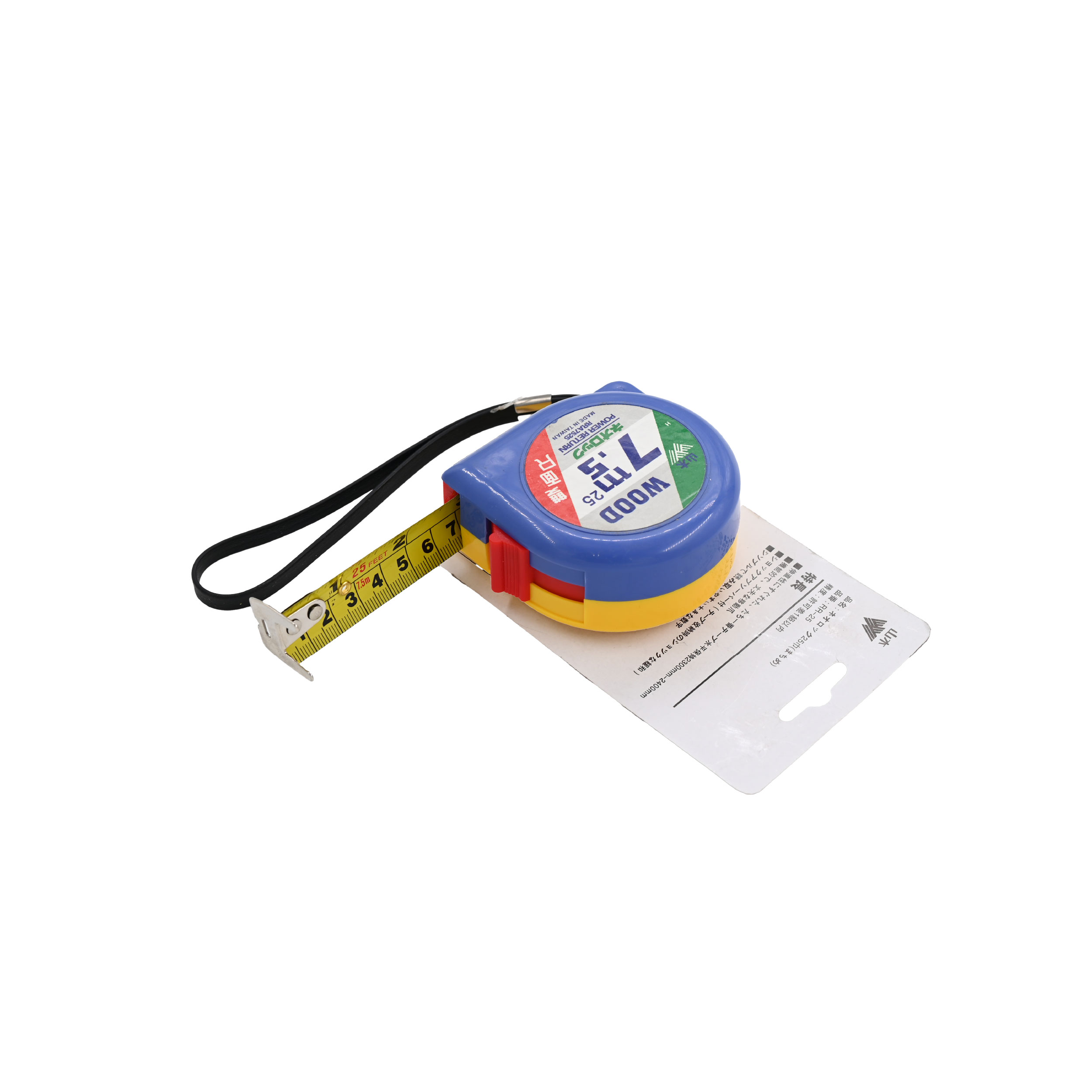 664e5b91-f8b3-452b-a13c-4567e3ba9bcf.jpg متر شريط قياس وود تايواني WOOD MEASURING TAPE 7.5M TAIWAN - الصورة 1