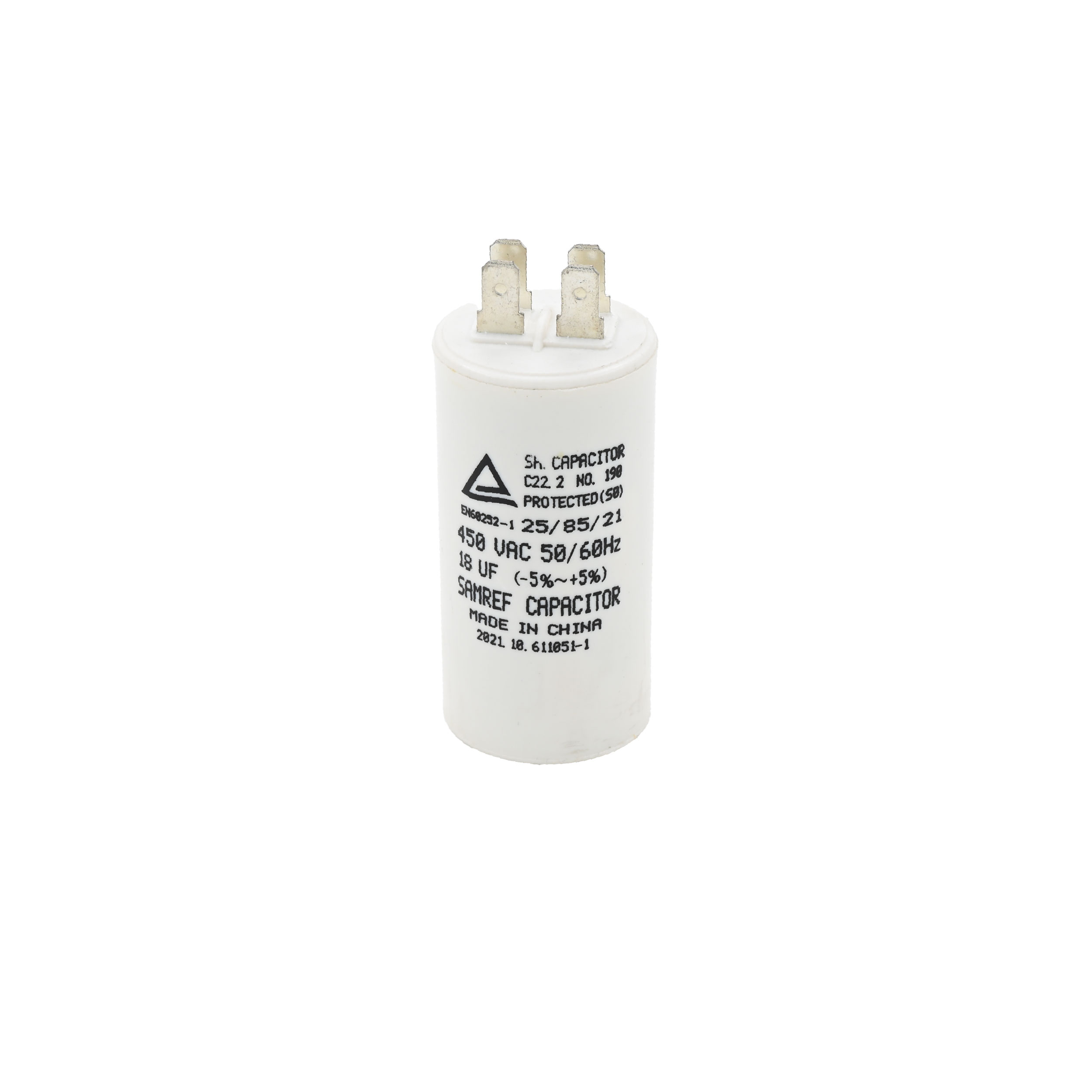 7fe40737-ae62-400b-9739-2c2b437f5417.jpg كباستر ابيض صيني CAPACITOR WHITE 18UF CH - الصورة 1
