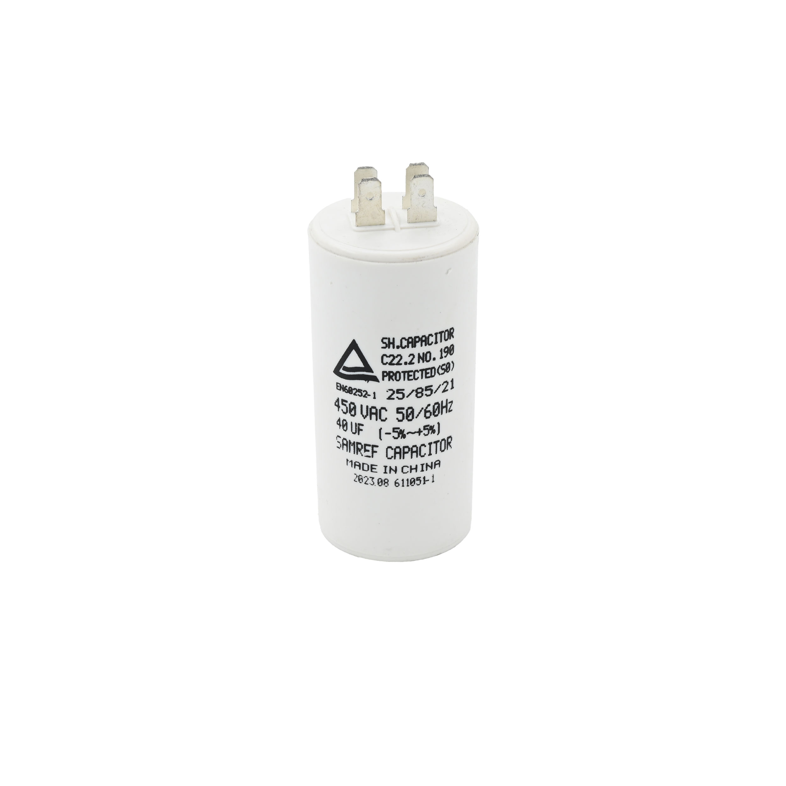 da13c2f8-c4cc-46c9-9c02-766a9341e685.jpg كباستر ابيض صيني CAPACITOR WHITE 40UF CH - الصورة 1